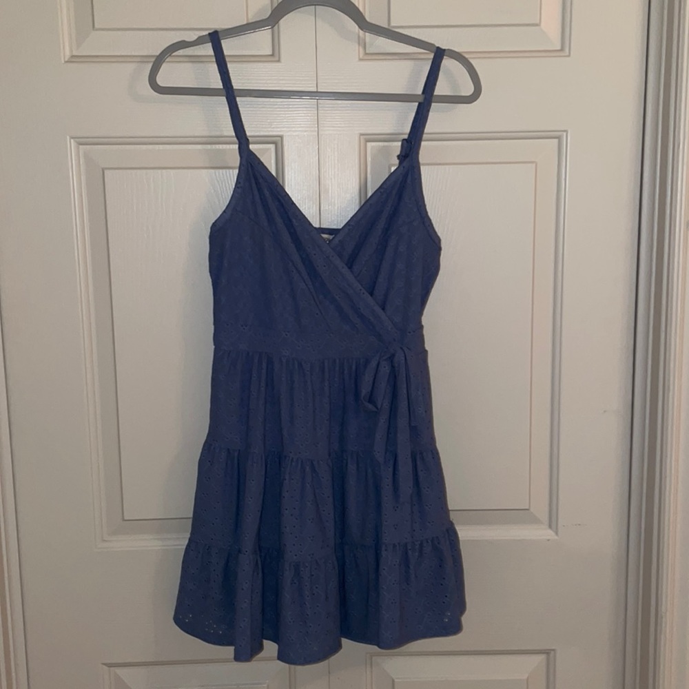 DUSTY BLUE/NAVY DRESS